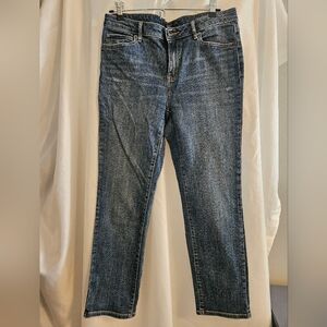 Womens Size 8 Simply Vera Wang Straight Leg Medium Blue Denim